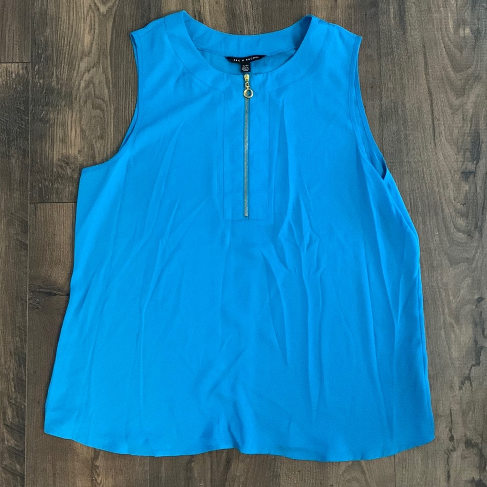 Blue dressy tank top
